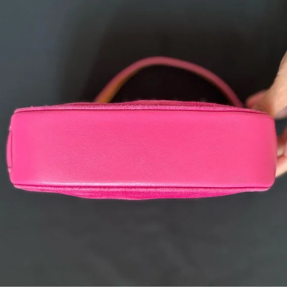 Coach HOT PINK Signature Logo Demi Mini Canvas bag - Picture 10 of 15